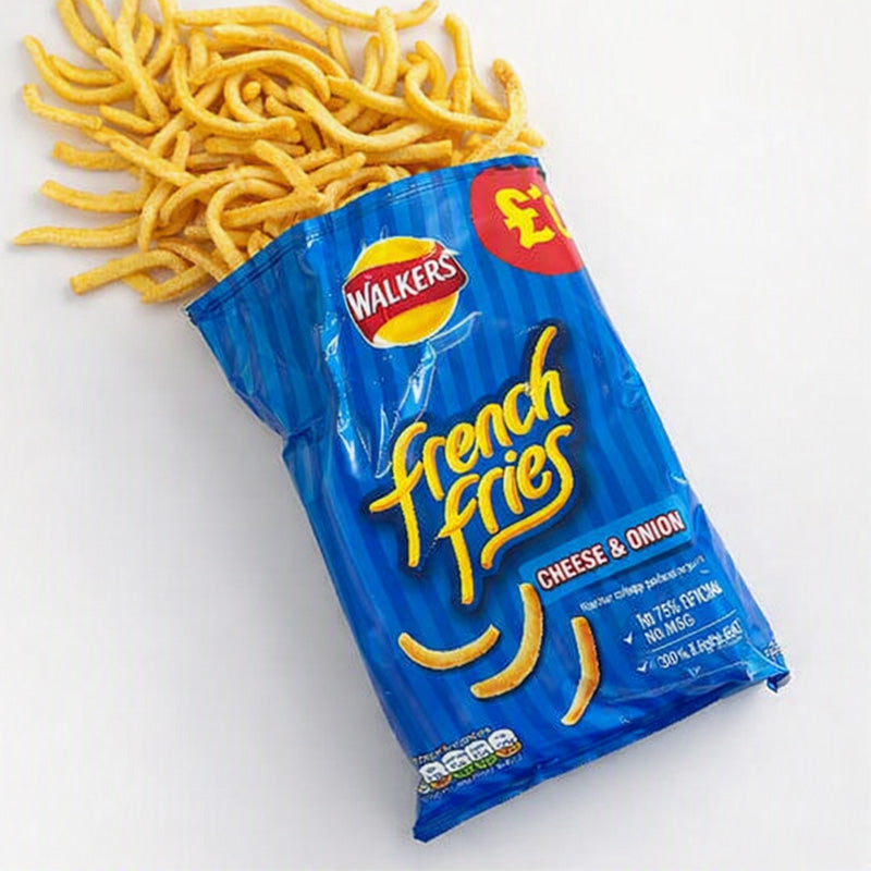 Walkers French Fries Cheese & Onion Crisps 54g PMP (Box of 18 Packs)