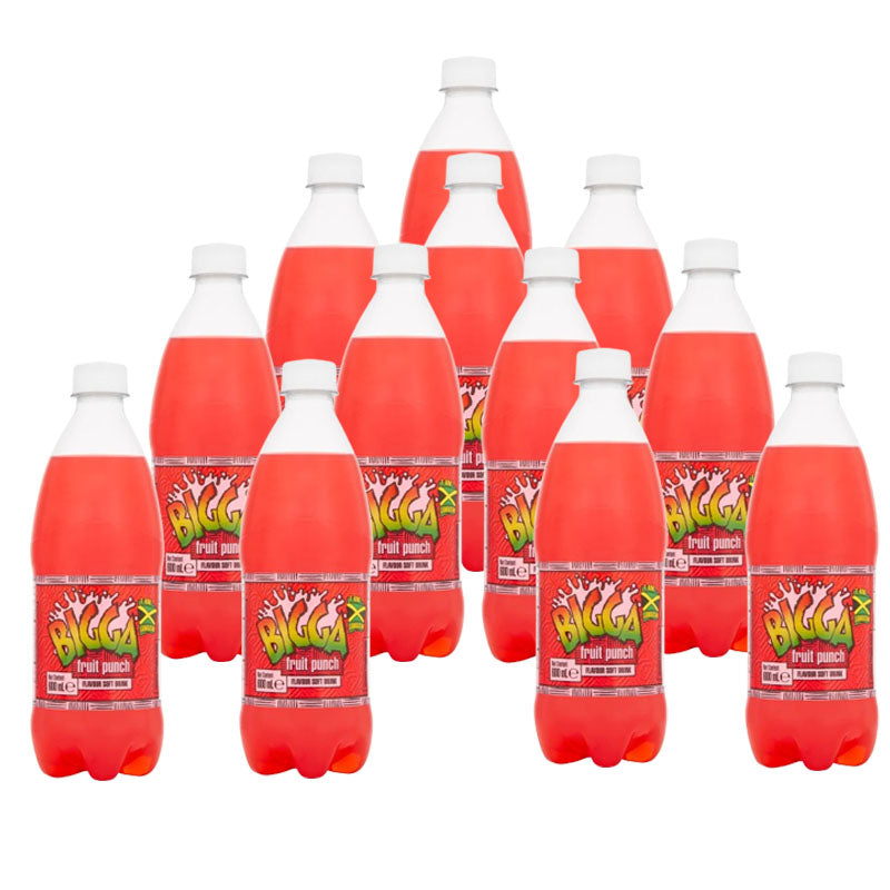 Bigga Soft Drinks 600ml Assorted Flavours (Box of 6 & 12 Bottles)