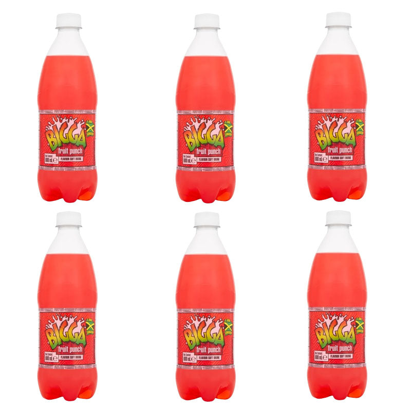Bigga Soft Drinks 600ml Assorted Flavours (Box of 6 & 12 Bottles)