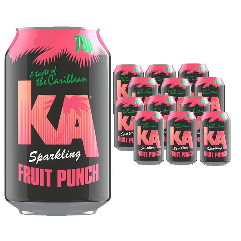 KA Sparkling Fruit Punch 330ml PMP (12 & 24 Cans)