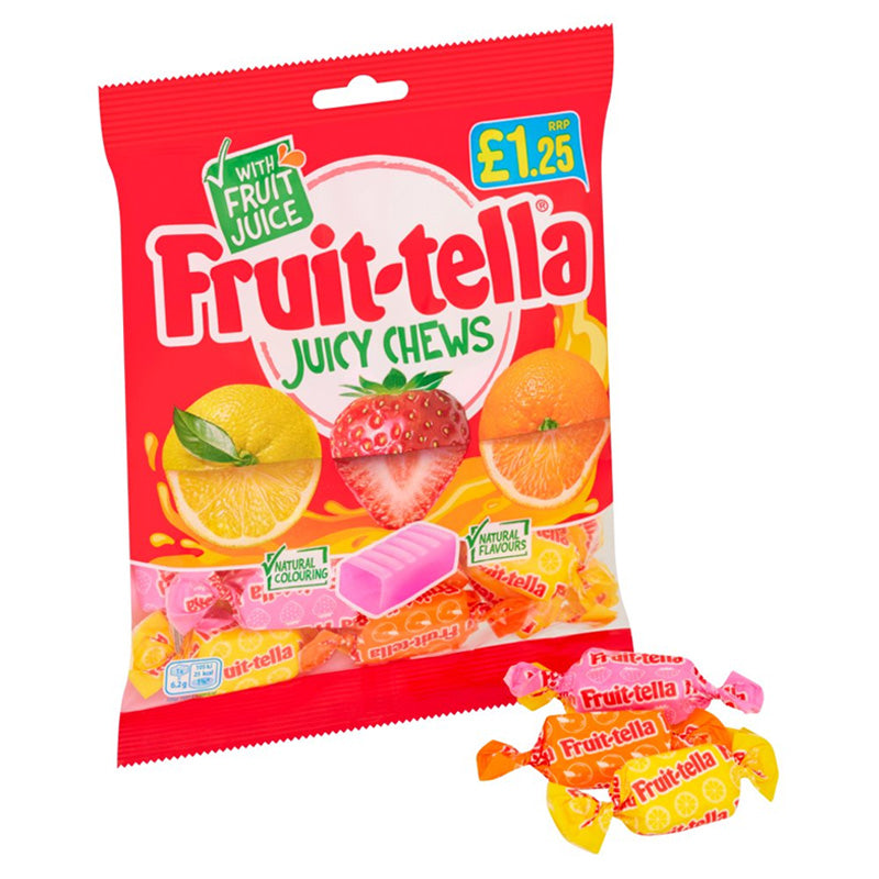 Fruit-tella Chewy Sweets 135g Berries Cherry Strawberry Mixed Bags (12, 24 & 36 Bags)