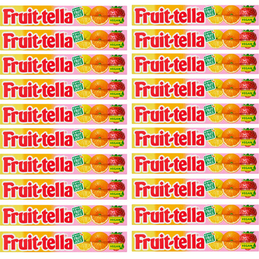 Fruittella Summer Fruits Chewy Sweets Stick 41g (20 & 40 Packs)