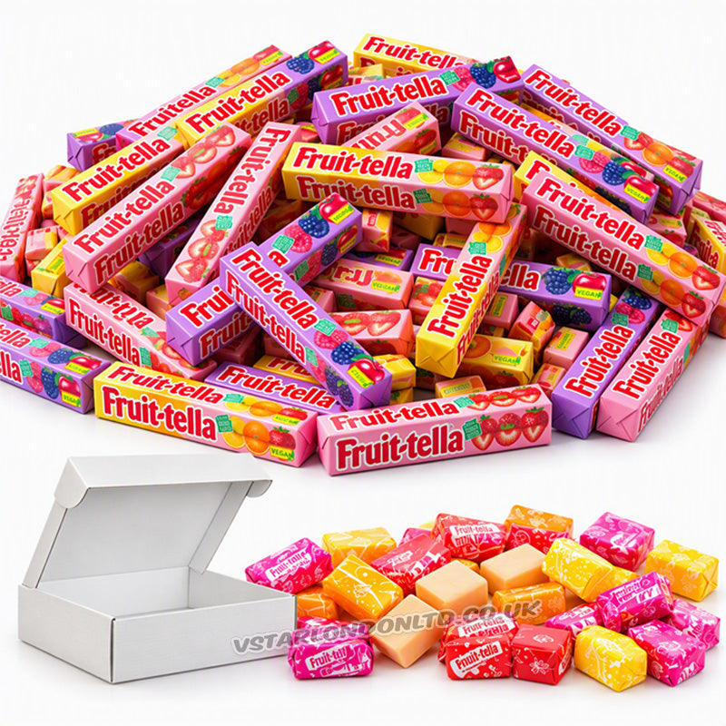 Fruit-tella Assorted Vegan Chewy Sweets 1kg with Gift Box