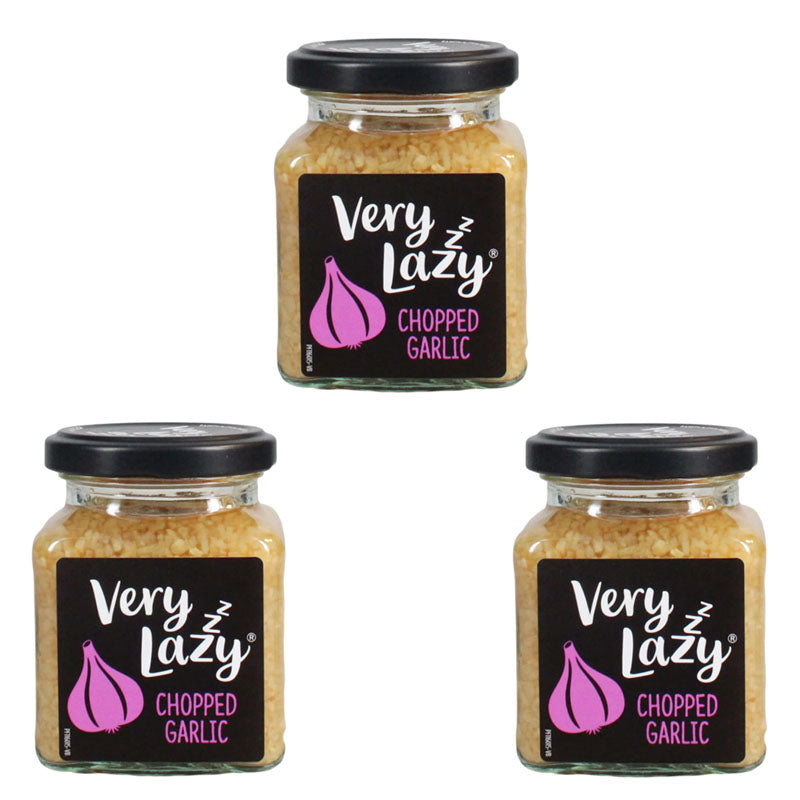 Very Lazy Chopped Garlic 200g x 3 Bottles | Ready Chopped Garlic Cooking Ingredient