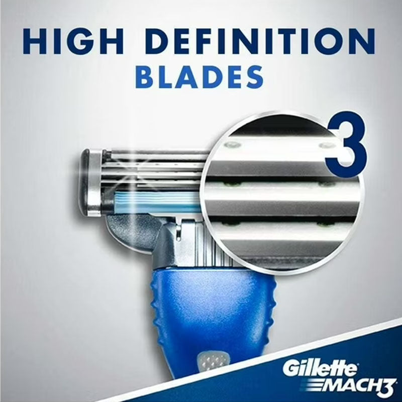 Gillette Mach3 Disposable Razors 3 Pack | Men's Triple Blade Shaving Razors