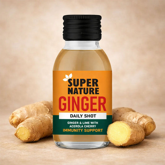 Super Nature Ginger Daily Shot 100ml Natural Ginger Wellness Drink Concentrate (12 Bottles)