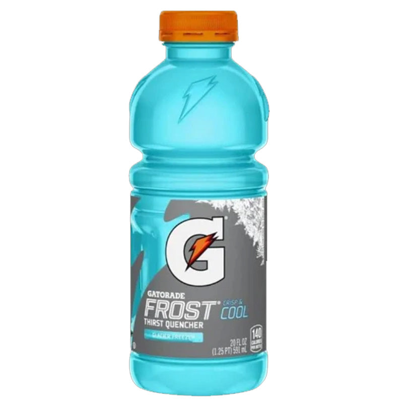 Gatorade Glacier Freeze Sports Drink 591ml 12 & 24 Bottles Electrolyte Hydration Drink