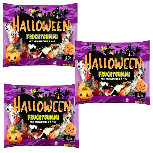 Assorted Halloween Sweets 440g x 3 Bags – Spooky Sweet Selection