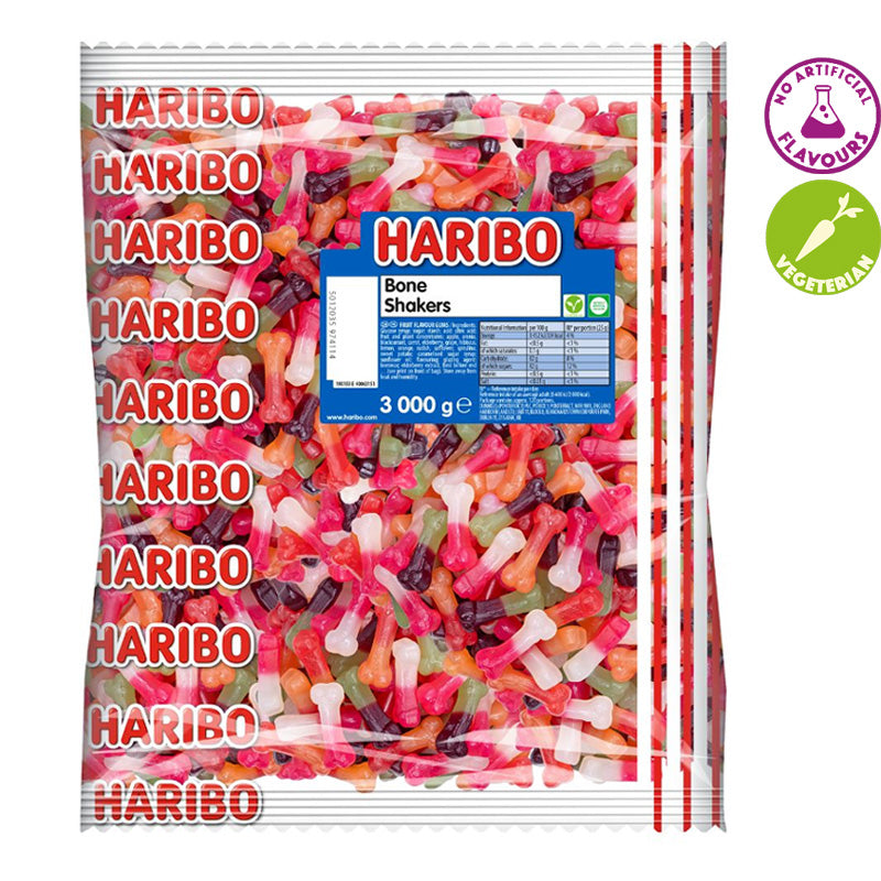Haribo Bone Shakers Limited Edition Halloween Fruit Gums 1kg–3kg