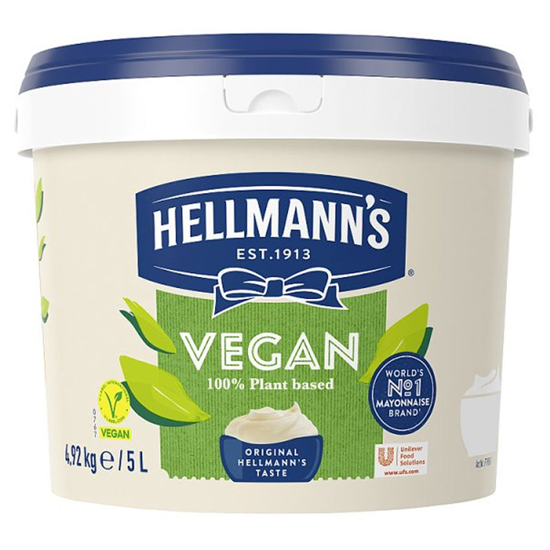 Hellmann's Vegan Mayonnaise Plant Based Gluten Free Professional Mayo 5L Tub