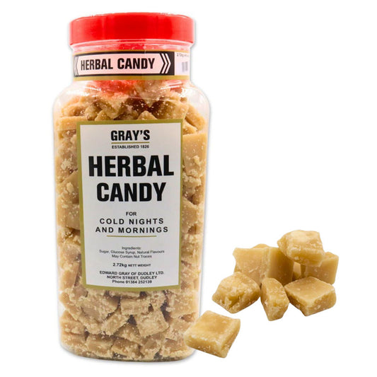 Gray's Herbal Flavoured Candy  2.72kg Sweets Bulk Jar