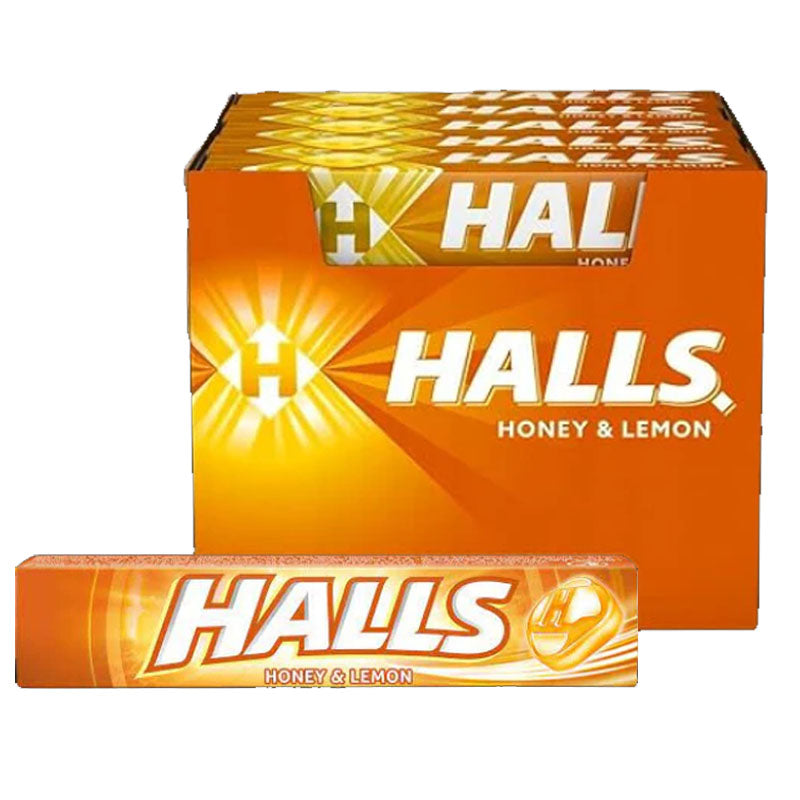 Halls Variety Flavours Menthol Candy Rolls 33.5g (Box of 20 Rolls)