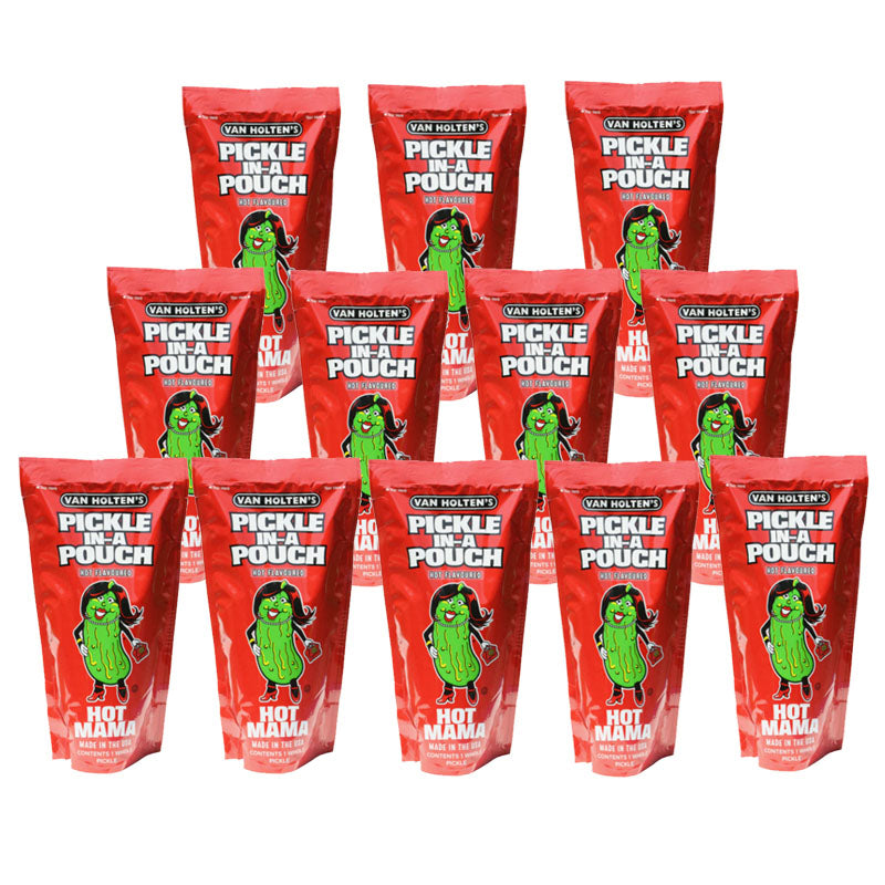 Van Holten’s Pickle In A Pouch 360g Variety – Big Papa, Hot Mama & More (6 & 12 Packs)