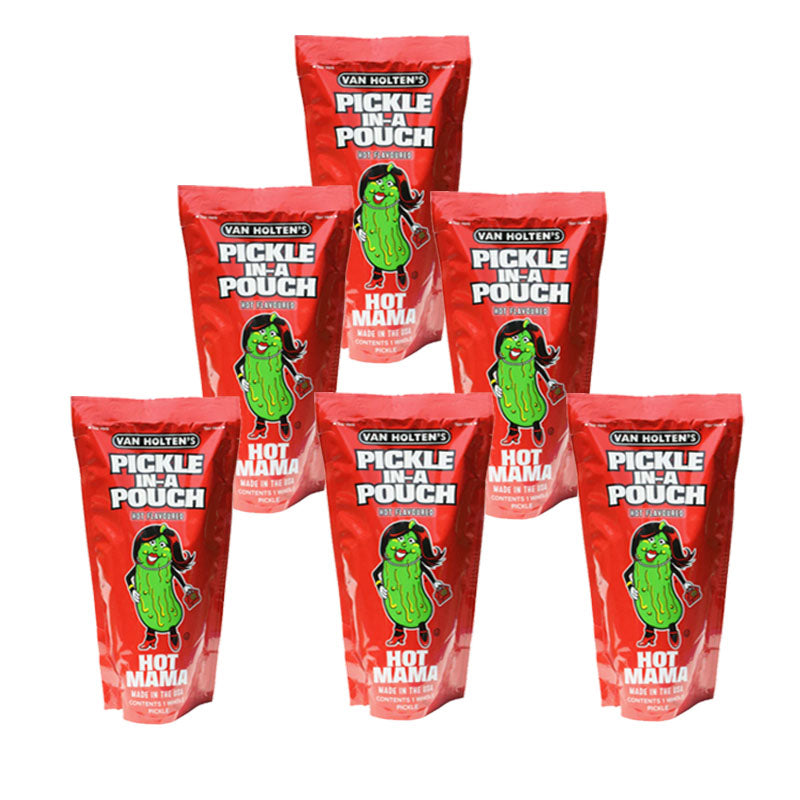 Van Holten’s Pickle In A Pouch 360g Variety – Big Papa, Hot Mama & More (6 & 12 Packs)