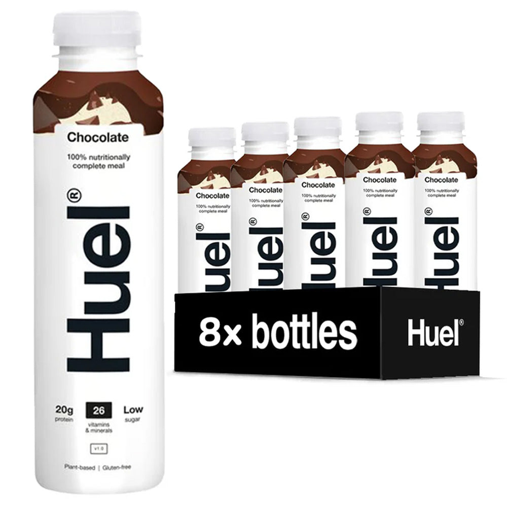 Huel Chocolate Flavour Ready-To-Drink Complete Meal Bottles 8 x 500ml