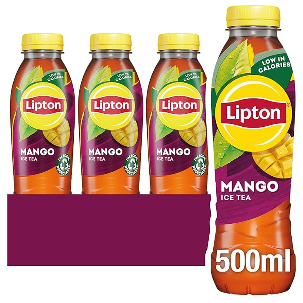 Lipton Ice Tea Mango Still Soft Drink 500ml (Pack Of 12)