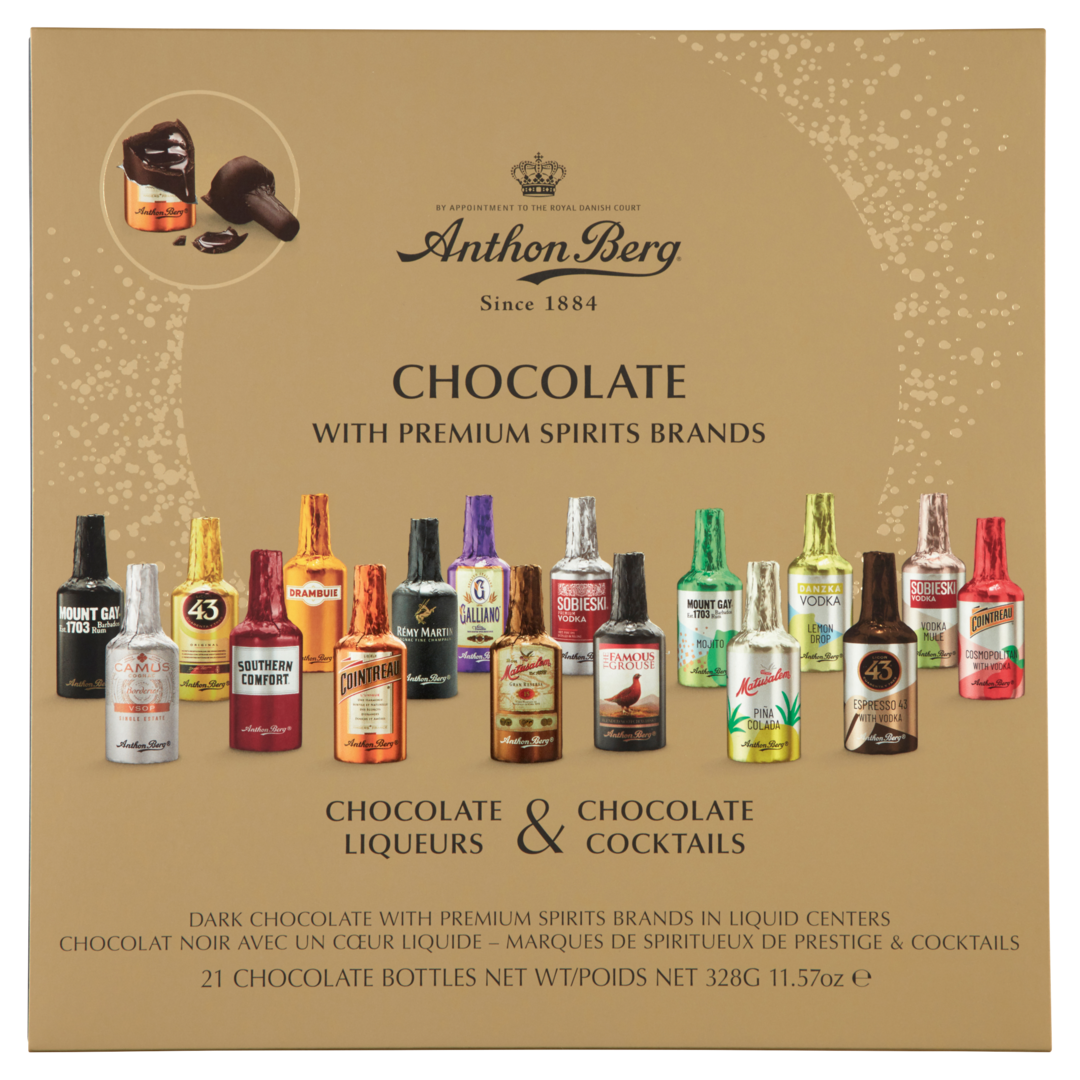 Anthon Berg Chocolate Liqueur Collection – 21 Piece Box 328g