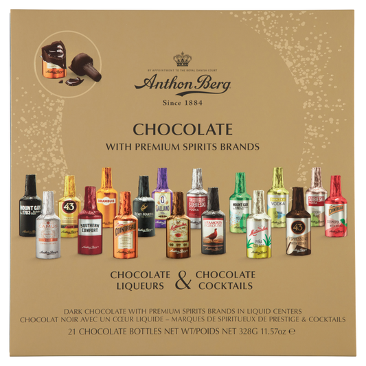 Anthon Berg Chocolate Liqueur Collection – 21 Piece Box 328g