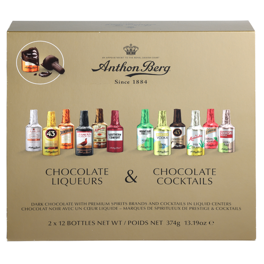 Anthon Berg Chocolate Liqueurs & Chocolate Cocktails 24 Piece Box 374g