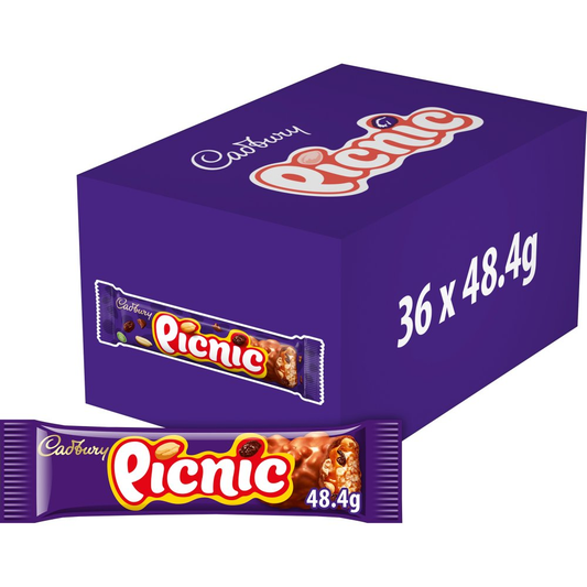 Cadbury Picnic Chocolate Bar 48.4g (Box of 36)