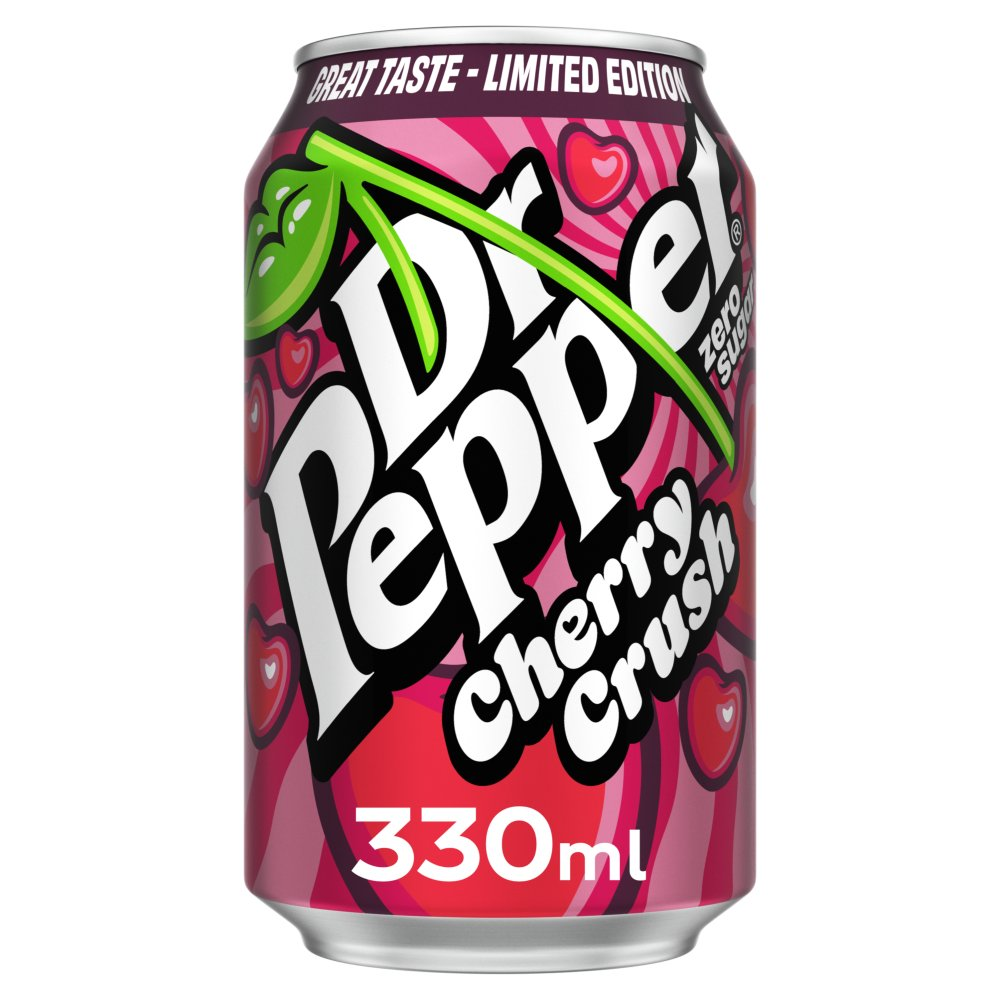 Dr Pepper Zero Cherry Crush Limited edition 24 x 330ml PM 80p