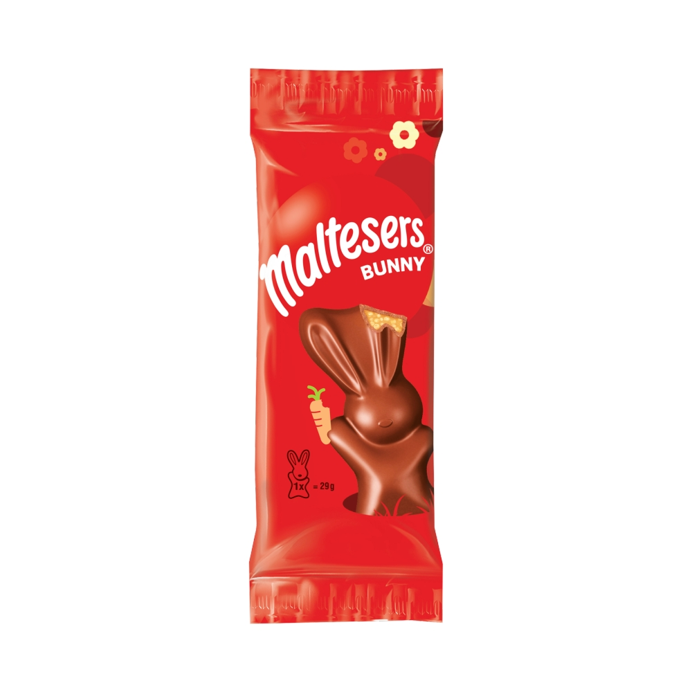 Maltesers Chocolate Easter Bunny 29g – Box of 32, perfect for Easter gifts and treats