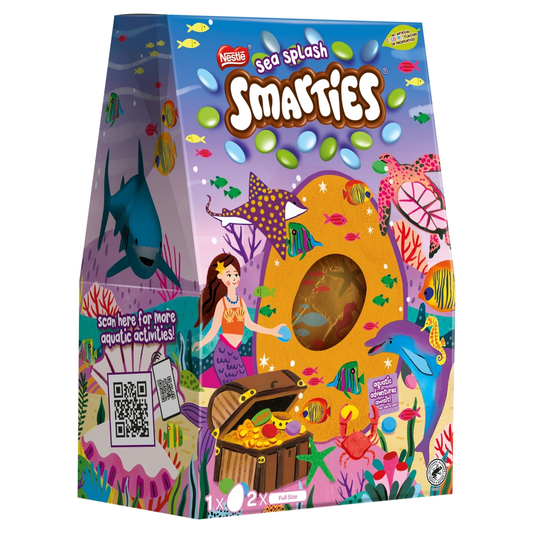 Smarties Sea Splash Milk Chocolate Giant Easter Egg 226g