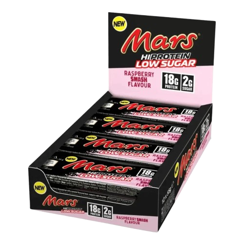 Mars Raspberry Smash Low Sugar Protein Bars 12 x 55g