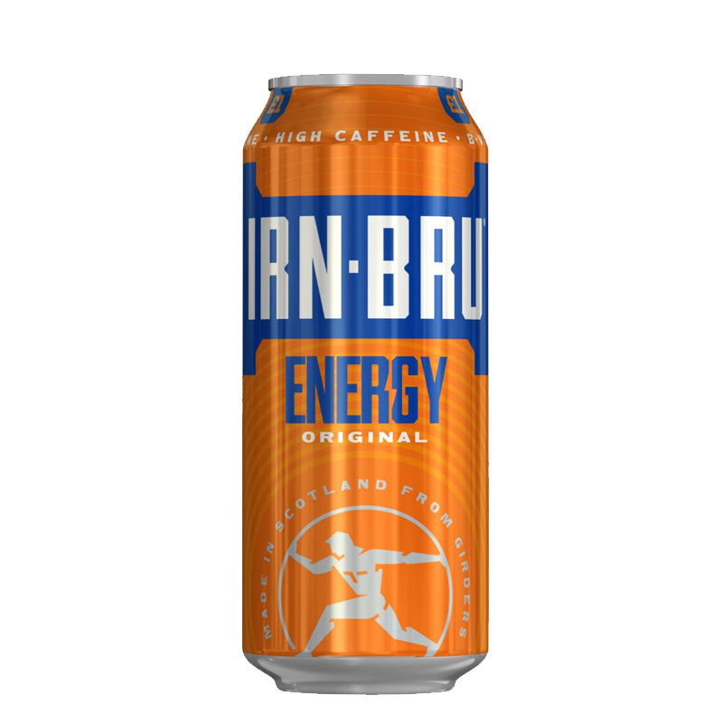 IRN-BRU Energy Drink Can 500ml PMP Soft Drink (Box of 12 Cans)