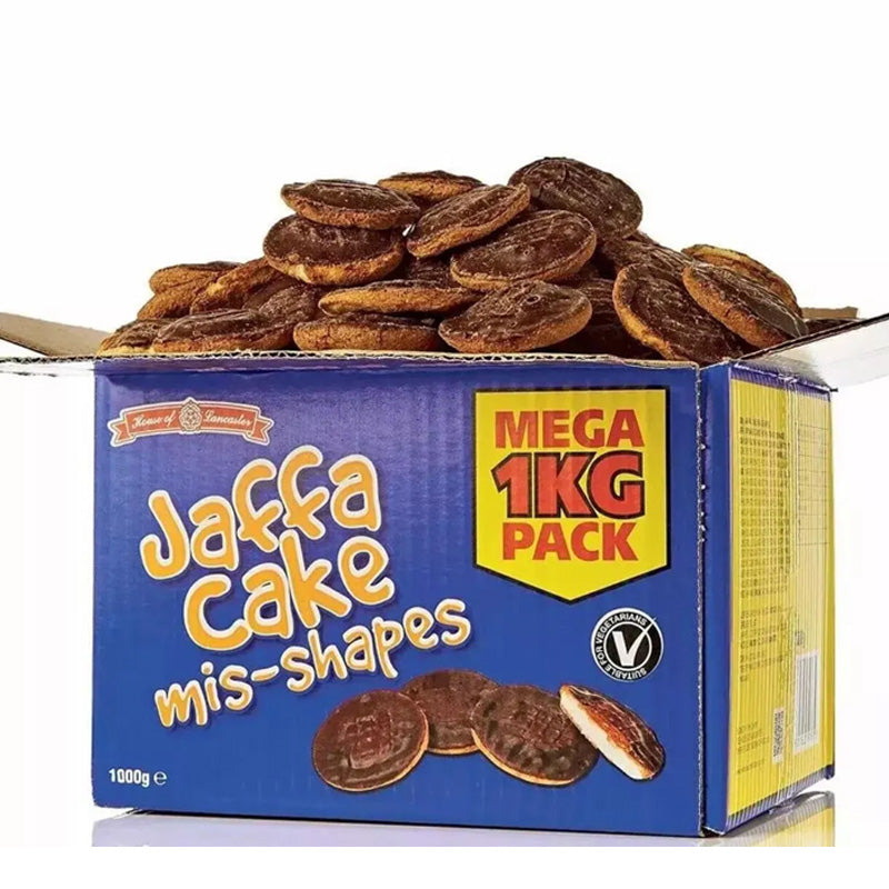 Jaffa Cake Mis-Shapes 1kg Chocolate Orange Flavour Biscuits Bulk Box