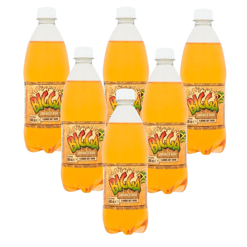Bigga Jamaica Kola Flavour Soft Drink 600ml (Box of 6 & 12 Bottles)