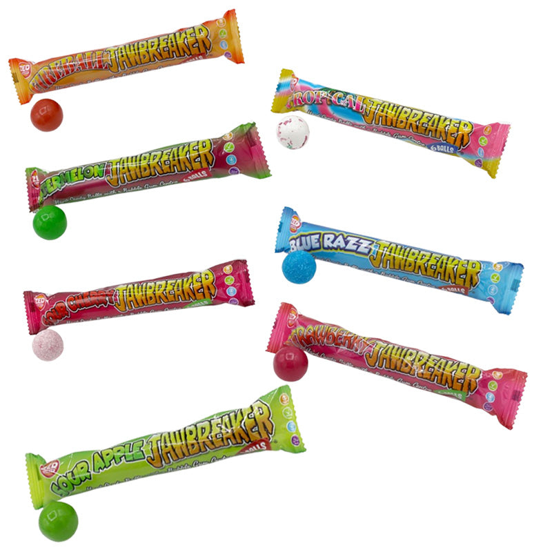 Zed Candy Jawbreakers Assorted Flavours 49.5g PMP Pack – (12 - 50 Packs)