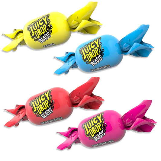 Bazooka Juicy Drop Blasts Fruit Chew Sweets Bulk Bag Ultra Sour Filled Candy 1kg