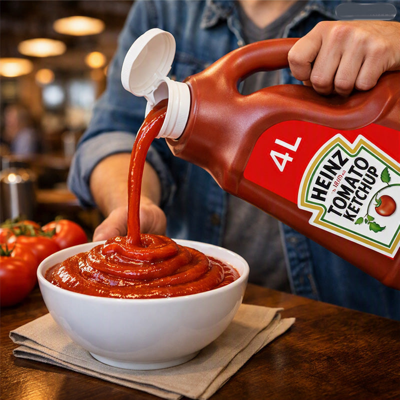 Heinz Tomato Ketchup 4.5kg Bulk Bottle Foodservice Vegetarian Sauce