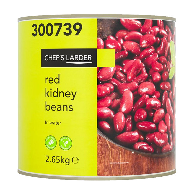 Chef's Larder Red Kidney Beans in Water 2.65kg Catering Tinned Beans