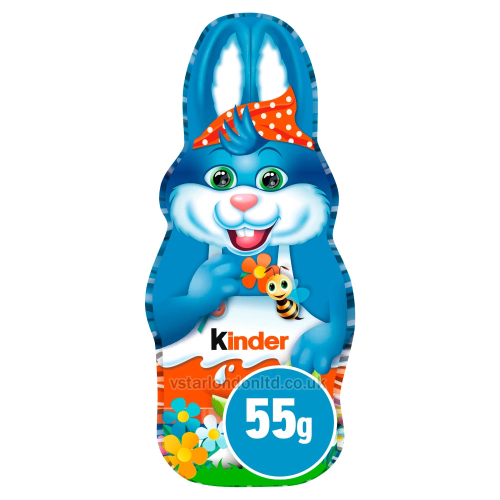 Kinder Chocolate Hollow Easter Bunny Figure 55g(Pack of 24)