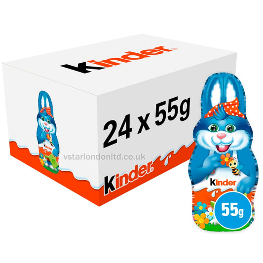 Kinder Chocolate Hollow Easter Bunny Figure 55g(Pack of 24)