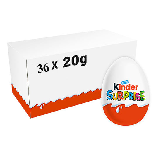 Kinder Surprise Milk Chocolate Eggs with Toy 36 x 20g
