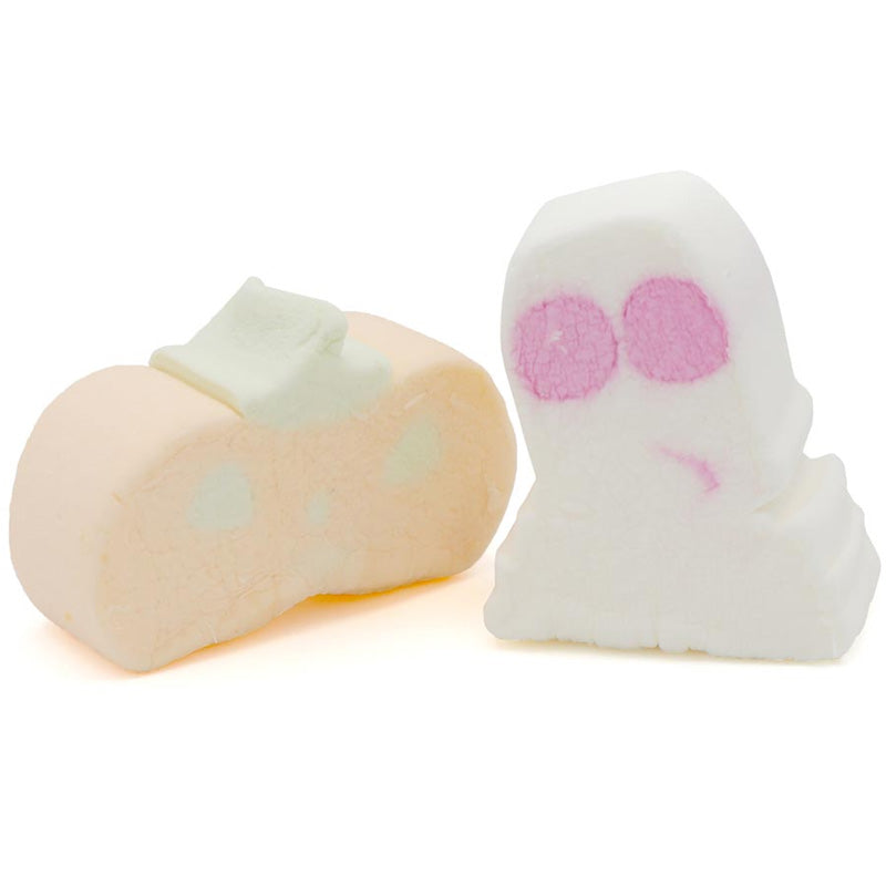 Kingsway Pumpkin & Ghost Marshmallows 1Kg Halloween Vanilla Flavour Sweets Approx 193 Pieces
