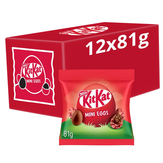 KitKat Mini Eggs Milk Chocolate Sharing Bag 81g (Box of 12)