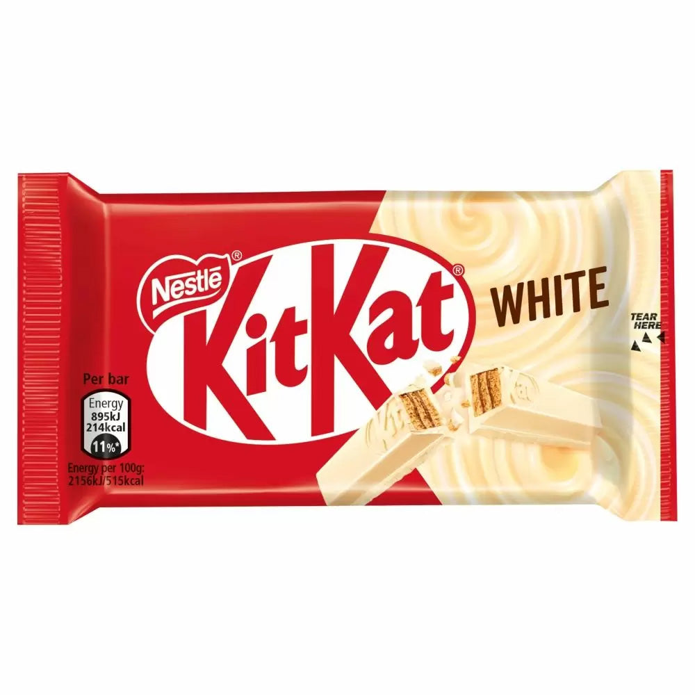Kit Kat 4 Finger White Chocolate Bar 41.5g (Box Of 24)