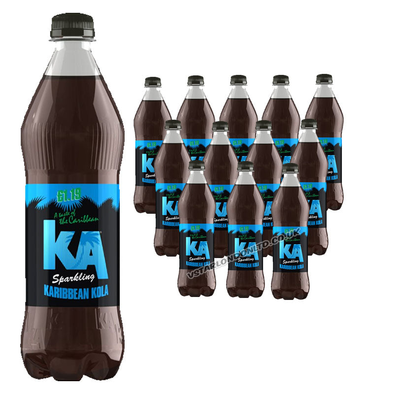 KA Sparkling Soft Drink 500ml PMP (Box of 12 Bottles) – Blue Krush, Pineapple, Kola, Fruit Punch & Black Grape