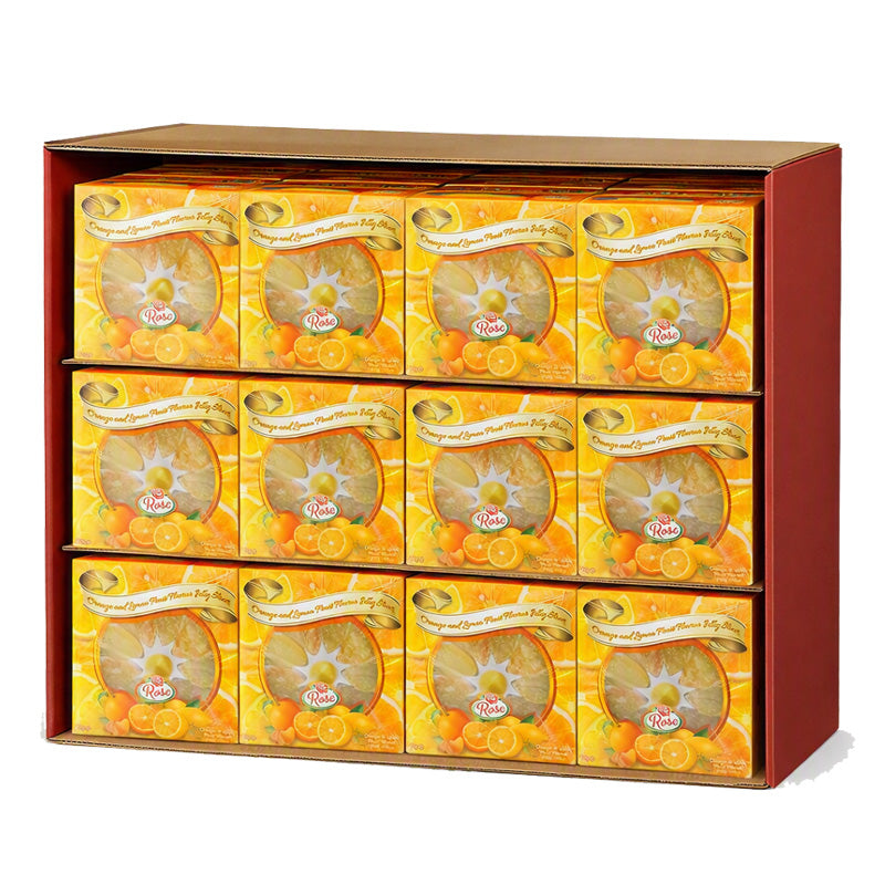 Orange & Lemon Fruit Slices Gift Box 90g (12 & 24 Boxes)