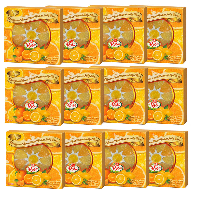 Orange & Lemon Fruit Slices Gift Box 90g (12 & 24 Boxes)