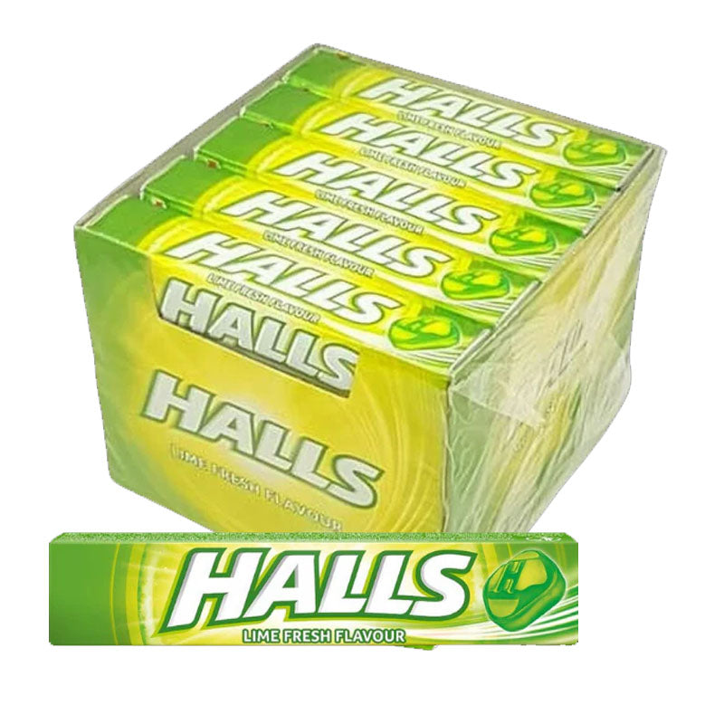 Halls Variety Flavours Menthol Candy Rolls 33.5g (Box of 20 Rolls)
