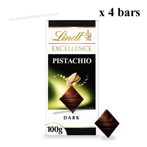 Lindt Excellence Pistachio Dark Chocolate Bar 100g