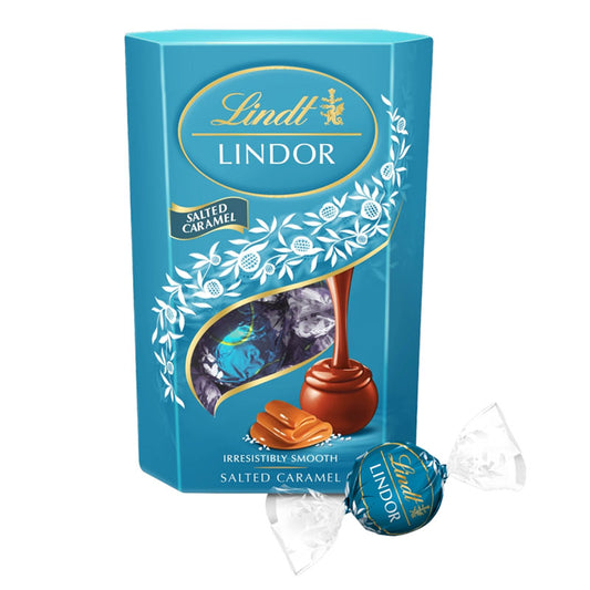 Lindt Lindor Salted Caramel Milk Chocolate Truffles Box 200g