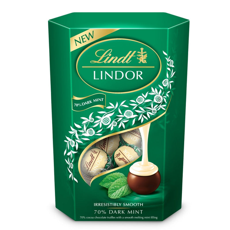 Lindt Lindor Dark Mint Chocolate Truffles 200g Dark Chocolate Box