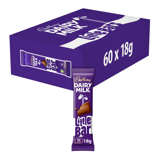 Cadbury Dairy Milk Little Chocolate Bars 18g x 60 Bars Milk Chocolate Multipack