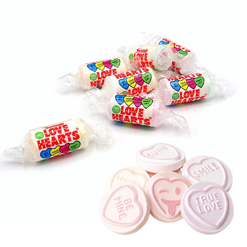 Swizzels Love Hearts Mini Rolls Fruit Flavour Fizzy Sweets Bulk Bag 3kg